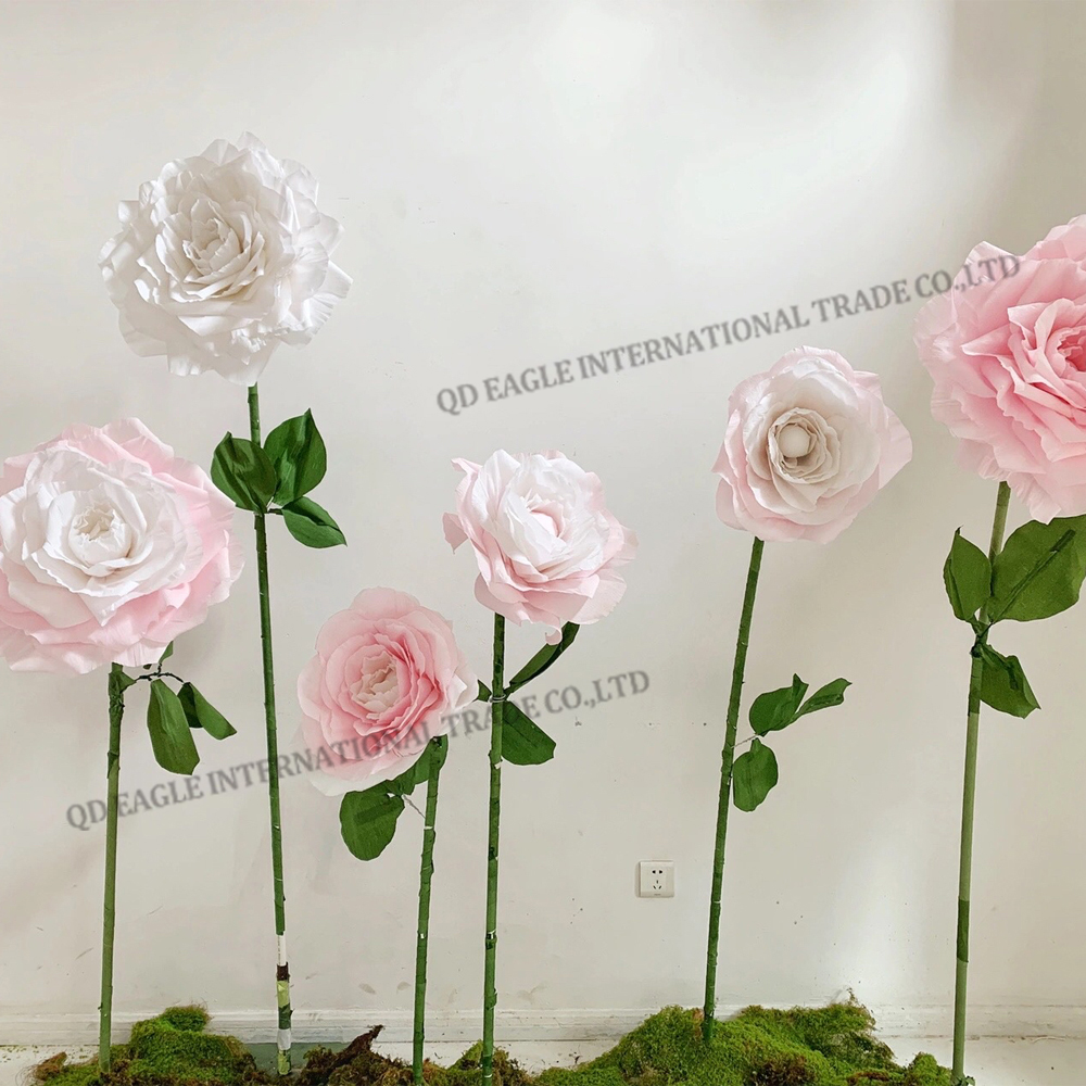 Wedding Window Decor Large paper rose flower