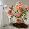 wedding disply window decor large peony artificial flower